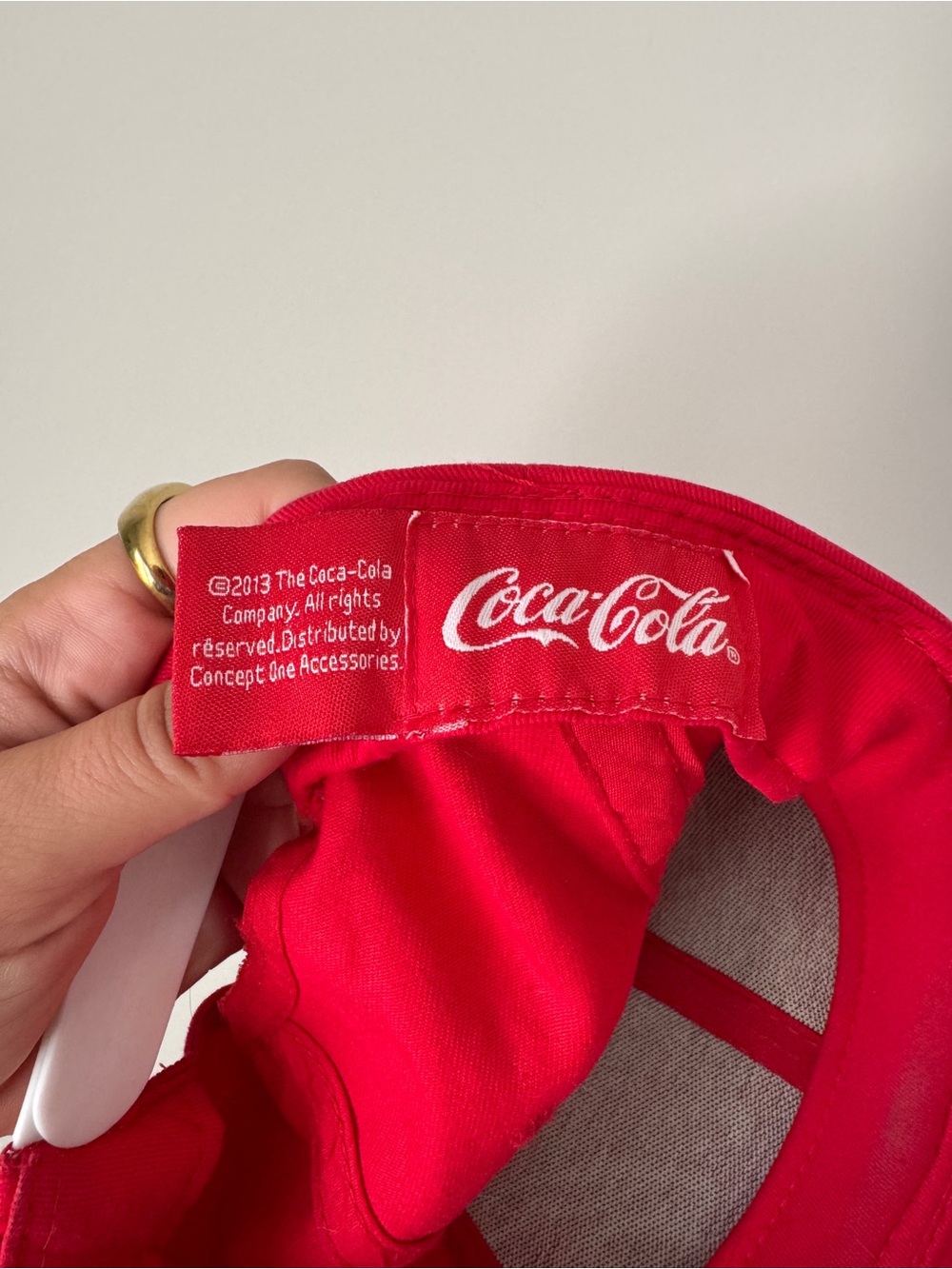 Coca-Cola Red Cap with White Script Logo - Picture 4 of 6